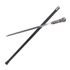 호신용 지팡이 가검 미끄럼 방지 등산 스틱 다기능, 실버 호신용 지팡이, 1개