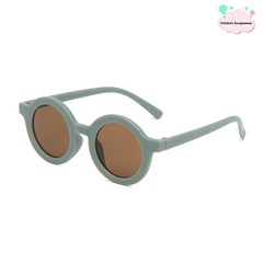 2022 새로운 패션 선글라스 소년 소녀를위한 라운드 태양 안경 세련된 고글 아기 학생 안경 파티 안경