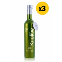 Knolive 널리브 에피큐어 엑스트라 버진 올리브오일 16.9oz 500ml 3팩, 3개