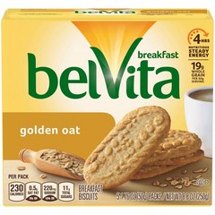 벨비타 골든 오트 비스킷 5개입x50g belVita Golden Oat Breakfast Biscuits, 50g, 1개