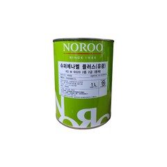 노루페인트 목재 철재용 유성페인트 슈퍼에나멜 플러스 1L, 백색(반광), 1개