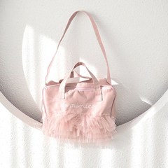 도미니코 튜튜발레토트백 유아동 어깨끈 핑크 크로스 발레가방 보조가방