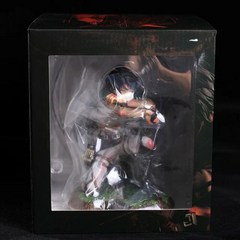 진격의 거인 피규어 굿즈 리바이 배틀 스쿼팅 버전 16cm PVC 액션 타이탄에 대한 공격 Levi 아커만 에렌 미카사 Fighting Collect Model Toy 175301, Real Boxed