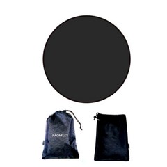 라온플렉스 캠핑 방염매트 방염포 등유 난로 매트 버너 화로대 받침대 바베큐 시트 실리콘 코팅, 블랙 원형 M, 1개