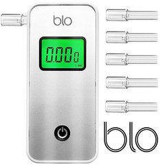 음주측정기 BAC 테스트를 위한 BLO 고급 휴대용 음주 측정기 알코올 테스터 메모리 모드 배터리 구동 및 포켓 크기로 정확한 혈액 내용물 결과 읽기
