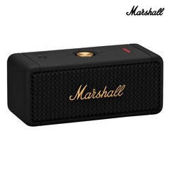 Marshall 마샬 스피커 엠버튼 휴대용 블루투스 스피커 BLK Gold, Marshall-Emberton-Bluetooth-Speaker-Black-Brass, 블랙 골드