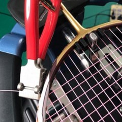 기필코스트링머신 테니스 배드민턴 스쿼시 라켓 스포츠 스타팅 클램프 휴대용 스타터 스트링 머신 4 스프링 액세서리, [02] 빨간, 02 빨간
