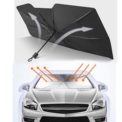 더 어울림 차량 햇빛가리개 앞유리 우산형 대형, 1개, 혼합색상