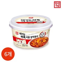 한성기업 맛있는 어묵 국물 쌀떡볶이 200g x 6개