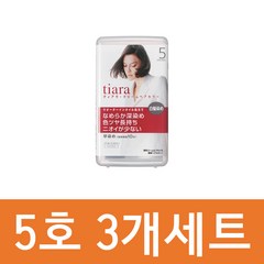 시세이도 티아라 염색약 40g 3개세트 3호 4호 5호 6호 크림 헤어컬러 새치염색약 회색 트리트먼트 칼라린스 자연갈색, 3개