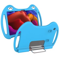 레노버 태블릿 케이스 요가탭 11 실리콘 보호 커버 yoga tab 11 YT-J706F, 블루