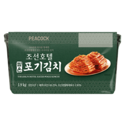 조선호텔김치 썰은 포기김치 1.9kg/밀폐용기포장 캠핌용 특제육수 수육보쌈 국내산배추 매콤, 조선호텔김치 썰은 포기김치 1.9kg, 1개