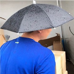 제이와이홀딩스 휴대용 밴드형 모자 우산 양산