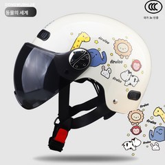 뉴 3C 인증 성인 헬멧 여름 전기차 모터사이클 남녀 하프 헬멧 배터리 카 사계절 공용, 미바이월드[전국3C인증]], 하나