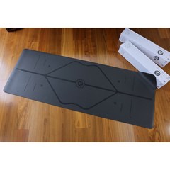 라이폼 고무 요가 매트 Yoga mat 미끄럼방지 고급 필라테스, 4mm(시니어타입), 블랙