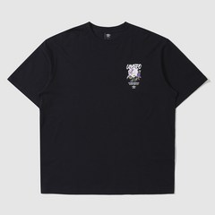 [국내매장판]엄브로 반팔 티셔츠 로즈팩 반팔티 그래픽 블랙 UO223CRS61BLK