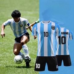 아르헨티나 축구복 홈 유니폼 마라도나 1986 복고풍