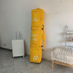 홀로그램 보드휠백 캐리어 비행용 여행용 스노보드 스키 가방, 노란색