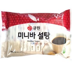 큐원 미니바5gx100입 스틱 설탕, 500g, 1개