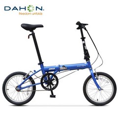 다혼 미니벨로 출퇴근용 휴대용 가벼운 16인치 자전거, 매트 블루