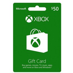 Xbox $50 기프트 카드 디지털 코드 발송 하루, 기본