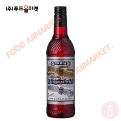 푸드올마켓 지룩스 그레나딘시럽 750ml-칵테일시럽