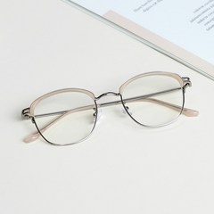 슬림 베이직 하금테 안경 가벼운 기본 사각 안경테 자외선차단