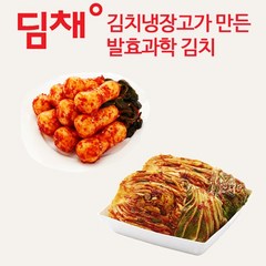 딤채 포기김치3kg+총각김치2kg 한우양지육수 국내산정제염 특허유산균, 5kg, 5kg