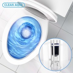 클린아쿠아 자동변기세정제 대용량 3개월 변기클리너 화장실 청소용품 세트(스탠드1+세정제1)