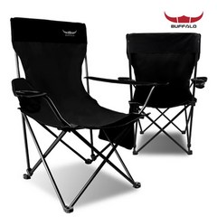 버팔로 접이식 캠핑 의자 1+1 스틸 블랙 홈캠핑 베란다 보관가방 코스트코, 접이식 캠핑 의자 (블랙)