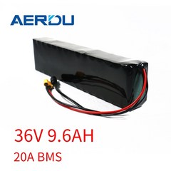 전동킥보드키박스 aerdu 36v 9.6ah 10s3p 18650 리튬 배터리 팩 내장 20a bms for electric car 자전거 모터 스쿠터 모터 3200mah, 없음, 1개