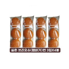 삼립 실온 브리오슈번 햄버거빵 3입x4봉, 150g, 4봉