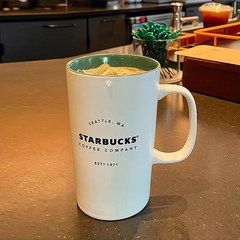 STARBUCKS 스타벅스 머그잔 커피잔 375ml [2개 구매 시 1개 증정] [국내 셀러], A흰색