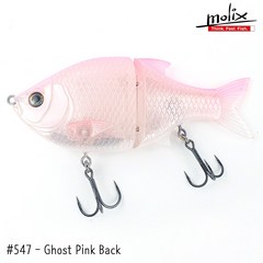 몰릭스 빅베이트 글라이드 베이트 140 플로팅 Molix Glide Bait 140F, #547 Ghost Pink Back, 1개