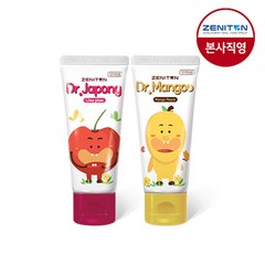 제니튼 [제니튼] 닥터제니 과일향치약(불소)60g x 2개, 선택완료, 선택완료, 망고피치(망구)+라임자두(자퐁)