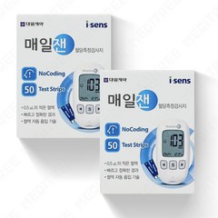 [아이센스]매일잰 혈당시험지 2박스 100매, 50매입, 2개