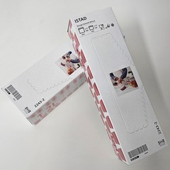 이케아 지퍼백 위생봉투, 중형-레드&핑크 100개입+혁명후크1개