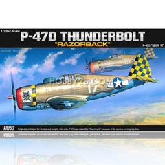 ACFA153/ [12492] 1/72 P47D 레이저백 (P-47D THUNDERBOLT RAZORBACK) 프로펠라기 비행기 프?..