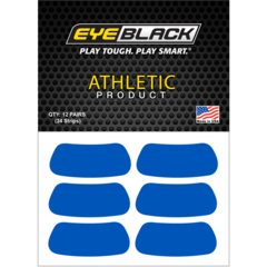 EYEBLACK 블루 컬러 아이블랙 12 pair (24개) blue 아이패치 스티커, 팀블루, 24개