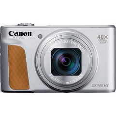 Canon 컴팩트 디지털 카메라 PowerShot SX740 HS 실버 광학 40배 줌4K 동영상Wi-Fi 대응 PSSX740HSSL