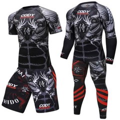 복싱복 킥복싱복장 남자 복싱 유니폼 세트 체육관 티셔츠 바지 Fightwear 킥복싱 스