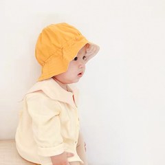 [당일발송] 신생아 아기 봄 여름 가을 벙거지 모자 유아 자외선차단 챙넓은 버킷햇 썬햇