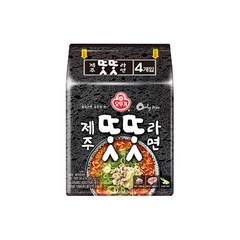오뚜기 제주 똣똣라면 (135g×4) 봉지라면 야식메뉴 아이들간식 1세트, 23세트