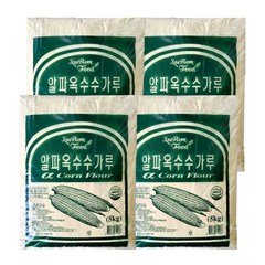 베이킹얌 새롬푸드 알파옥수수가루 5kg, 4개