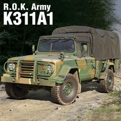 아카데미과학 대한민국 육군 K311A1 경트럭 1:35 13551, 1세트