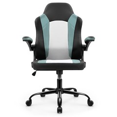 시팅플러스 사무용 의자 SP4015 빈티지 원목 팔걸이 브라운 블랙, 검은색 녹색, 1개