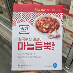 종가집 칼국수집 겉절이 마늘듬뿍 김치 1.4KG, 1개
