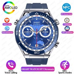 나침반 등산 고도계, GPS call smartwatch, Blue, 1개