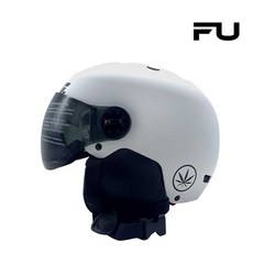 FU헬멧 고급 스키 스노우보드 고글 일체형 헬멧, WHITE