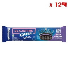 Oreo 오레오 블랙핑크 블루 베리 아이스 크림 쿠키 133g 12팩